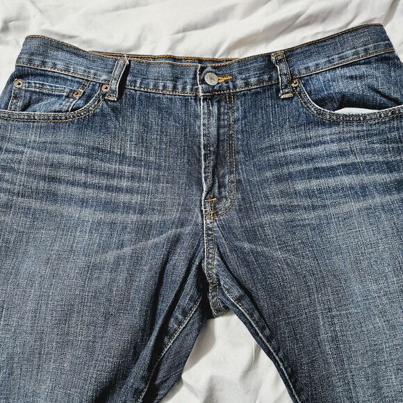 Lucky Brand Womens Dungarees Jeans Blue Size 33 Cotton Blend Classic Fit Stretch - Picture 8 of 11